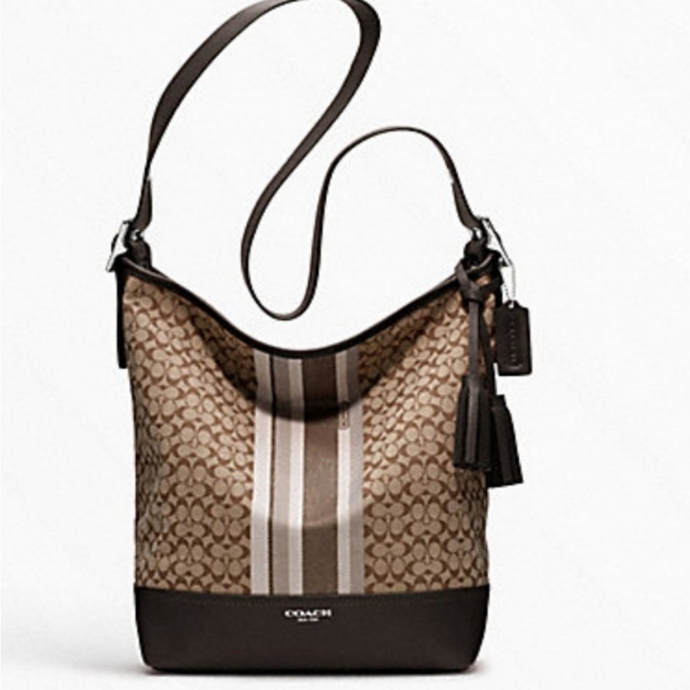 Coach Legacy Stripe and Signature Jacquard Bag